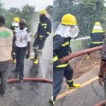 NEMA, FRSC Contain Fire After Road Crash At Ibadan Roundabout