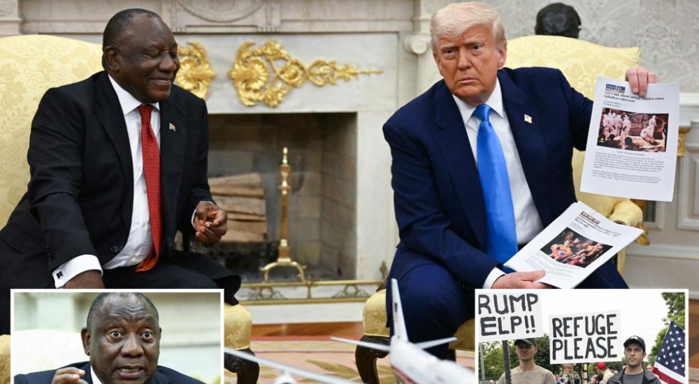 BREAKING: Trump Plays Malema Video Chanting ‘Kill White Farmers’ During Ramaphosa Visit