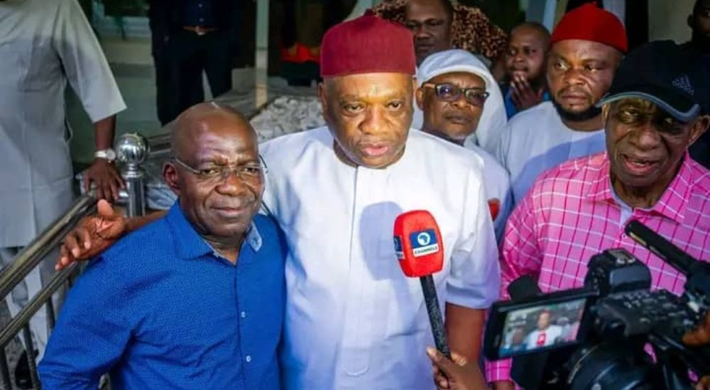 ‘Otti Working’ – No Plan To Sanction Orji Kalu Over Visit To Abia Governor, Says APC