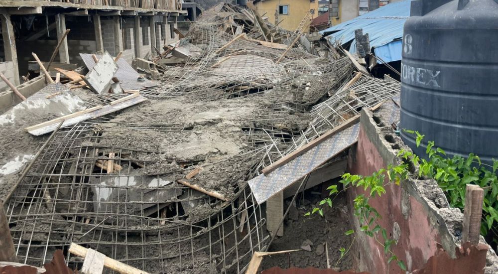 Two-Storey Building Under Construction Collapses In Lagos