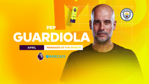 Guardiola Wins 13th Premier League Manager Of The Month Award, Gibbs-White Wins Best Player Guardiola Wins 13th Premier League Manager Of The Month Award, Gibbs-White Wins Best Player
