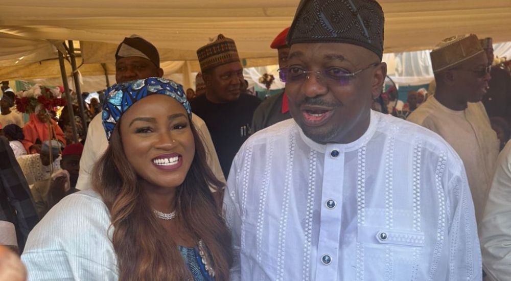 Sarah, Aduda Strengthen Political Alliance At APC Chairman’s Son’s Wedding